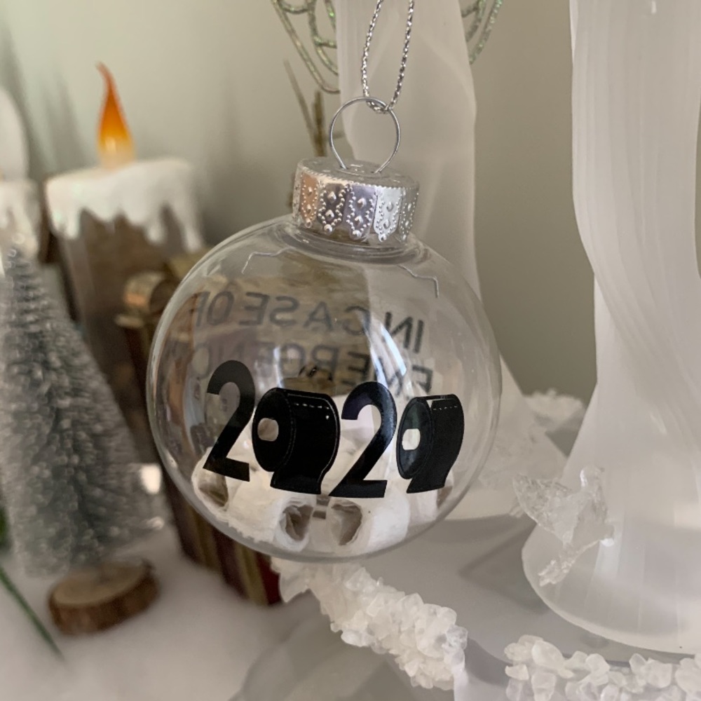 2020 Incase of emergency toilet paper ornament